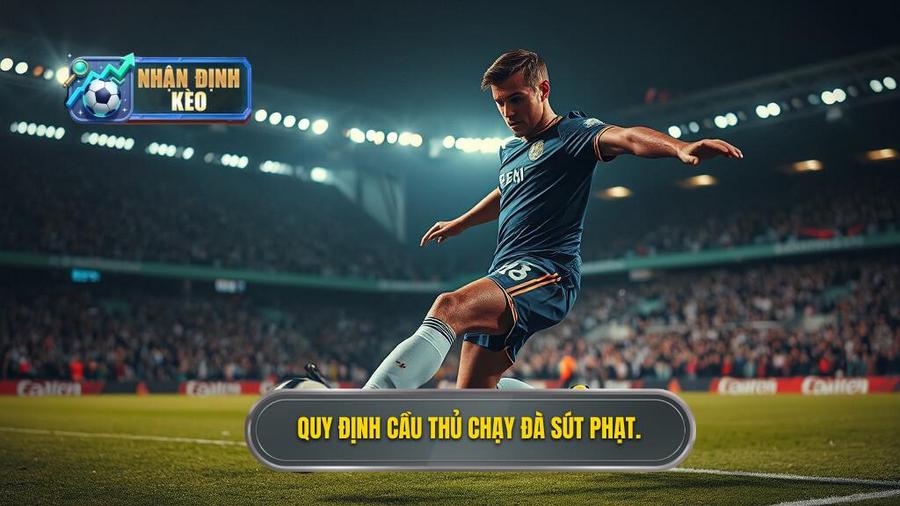 Cầu thủ sút phạt đền được phép làm gì khi chạy đà?